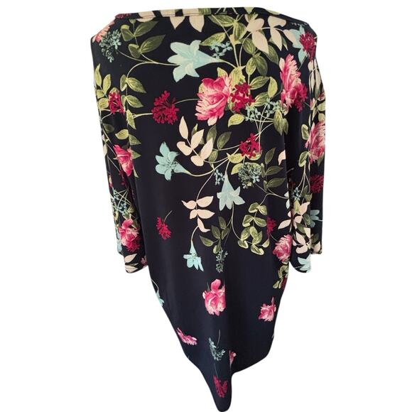 Charter Club Women’s Plus Blouse Top Bell Sleeve sz 2X Multicolored Floral NWT - Picture 4 of 8